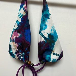 Purple tie dye two piece